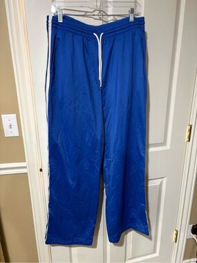 Old Navy Royal Blue Joggers with White Side Stripes